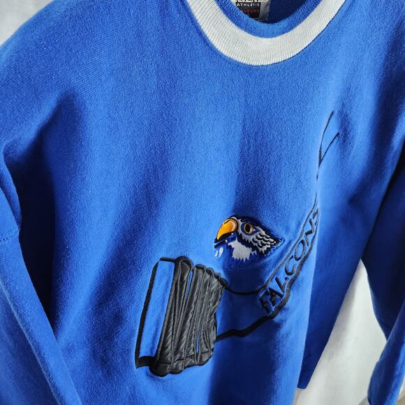 Vintage Springfield Falcons Hockey Sweater Adult XL Embroidered Legends Athletic - Picture 4 of 9